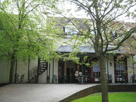 Abigails Tearooms view from outside on a lovely Spring day April 2009