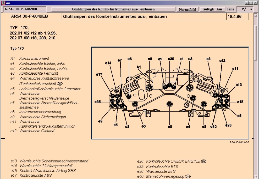 W168 Schaltplan Blinker - Wiring Diagram