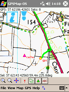 GPSMap-OS Pocket PC screenshot